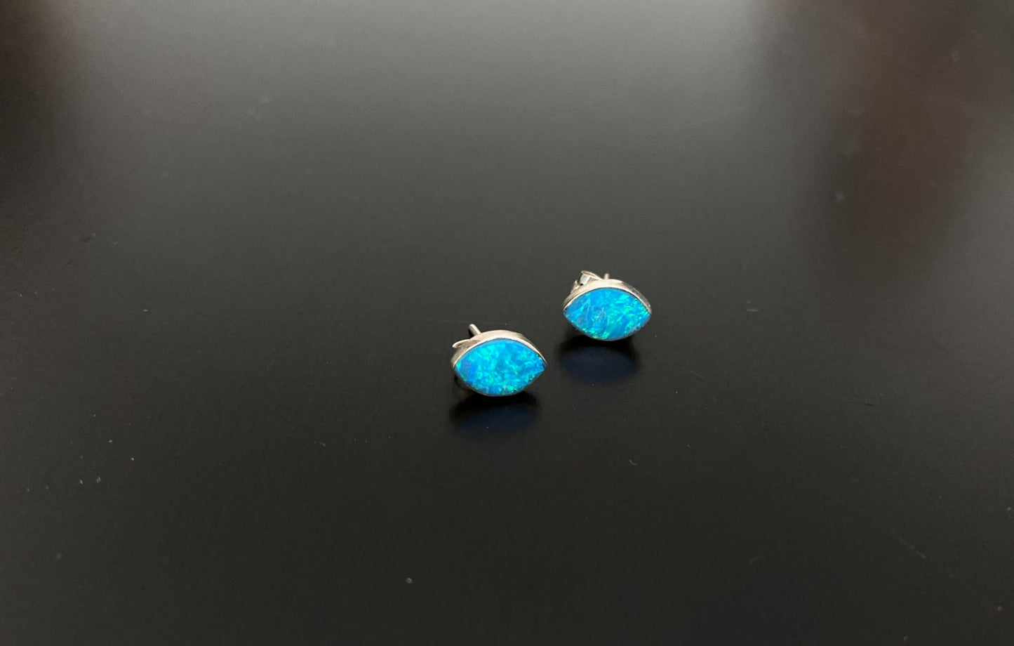 Opal stud earrings