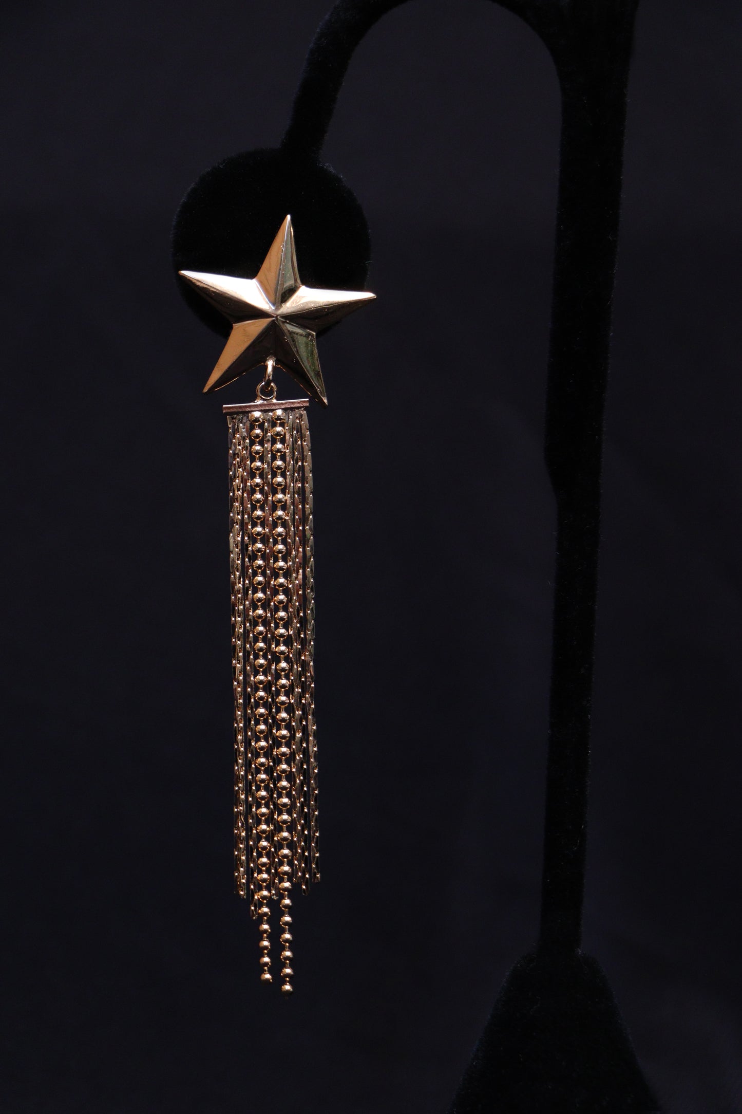 18K Gold Plated Star Dangle Earrings